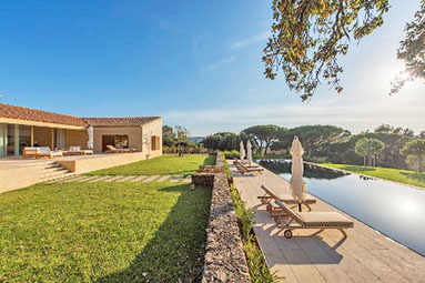 Parcs de St Tropez luxury villa rental with private pool & sea view