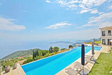 Eze, South of France holiday villa rental with large pool perfect for families and groups