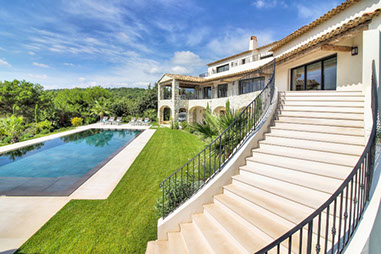 Exclusive villa rental near the village of st Paul de Vence, South of France